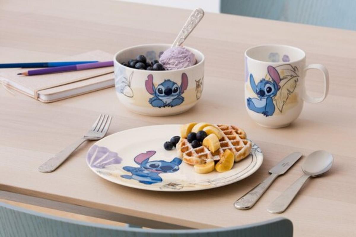 KINDERGESCHIRR-SET Disney Stitch bunt 7-tlg. - Multicolor, Keramik/Metall (2/2/2cm) - Villeroy & Boch