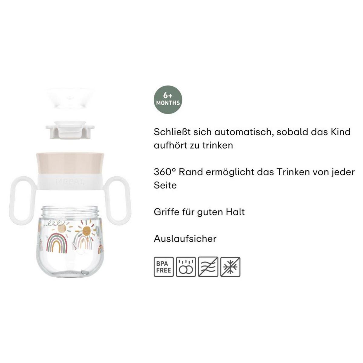 360° TRINKLERNBECHER Mio (2025) Fairy Garden 200 ml - Pink/Rosa, Kunststoff (0.2L) - Mepal
