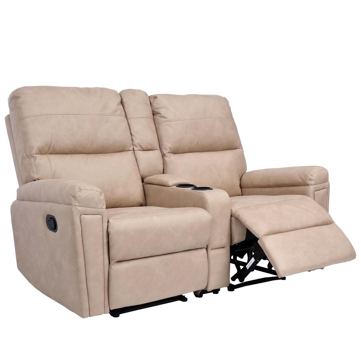 2ER KINOSESSEL Beige - Beige, Textil (157/102/166cm) - MCW