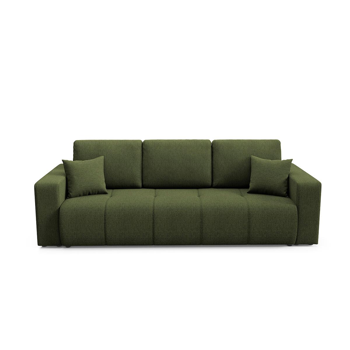 SOFA Vasco 3 Sitzplätze Grün - Grün, Holz (244/86/92cm) - Petits-meubles