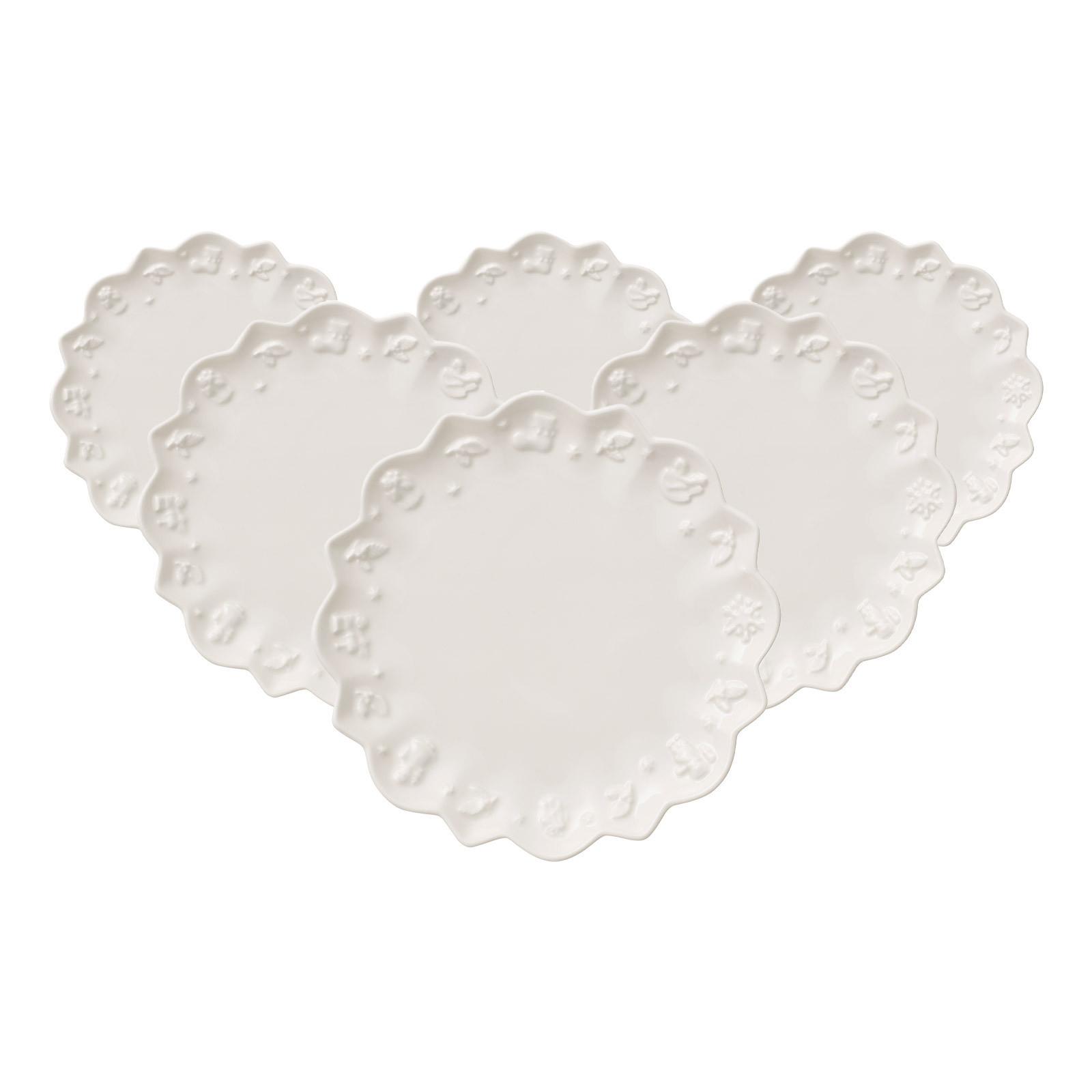 UNTERTASSEN Toy's Delight Royal Classic weiß ø 18,5 cm 6er Set - Weiß, Keramik (18.5cm) - Villeroy & Boch