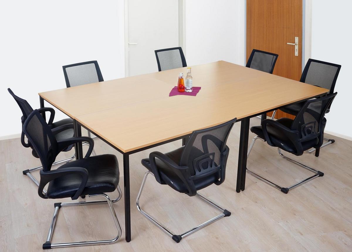 SCHREIBTISCH PETRILA eckig Buche Dekor - Buchefarben, Holzwerkstoff (80/120/75cm) - MCW