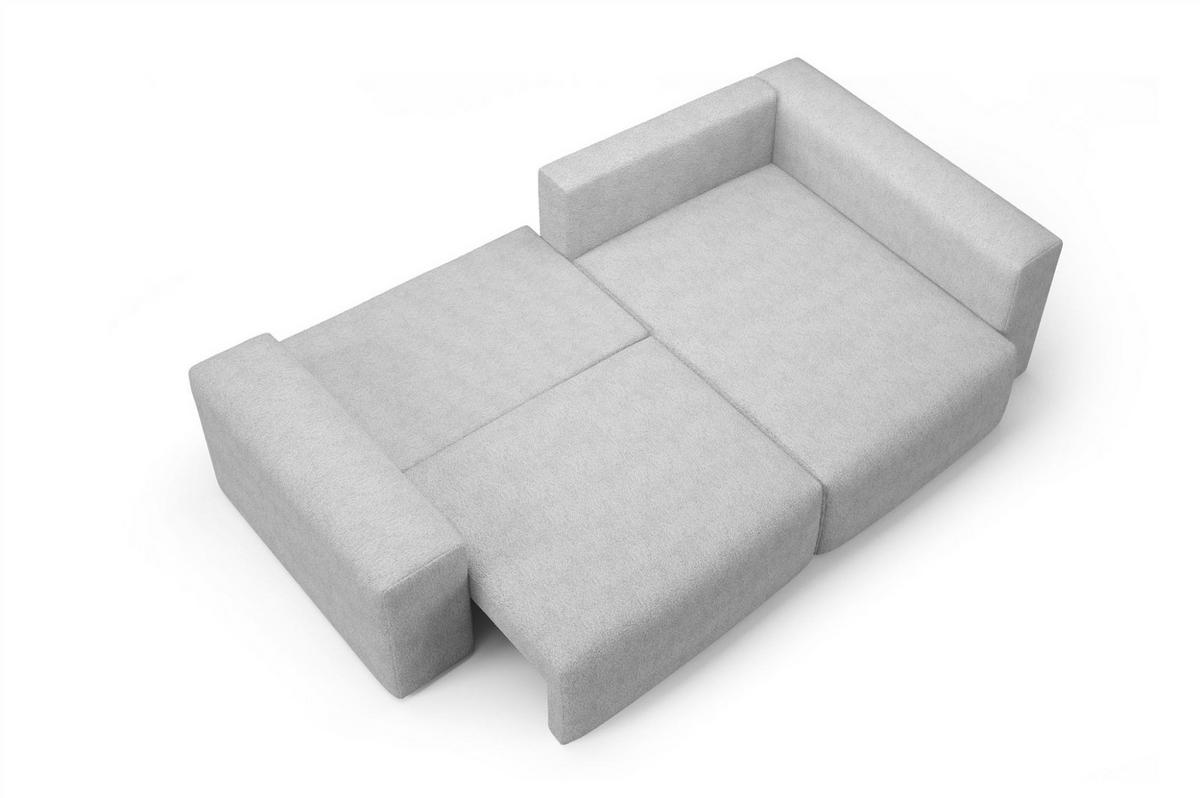 ECKSOFA Arona Mit Schlaffunktion - Beige, Holzwerkstoff/Textil (253/148cm) - Fun Möbel