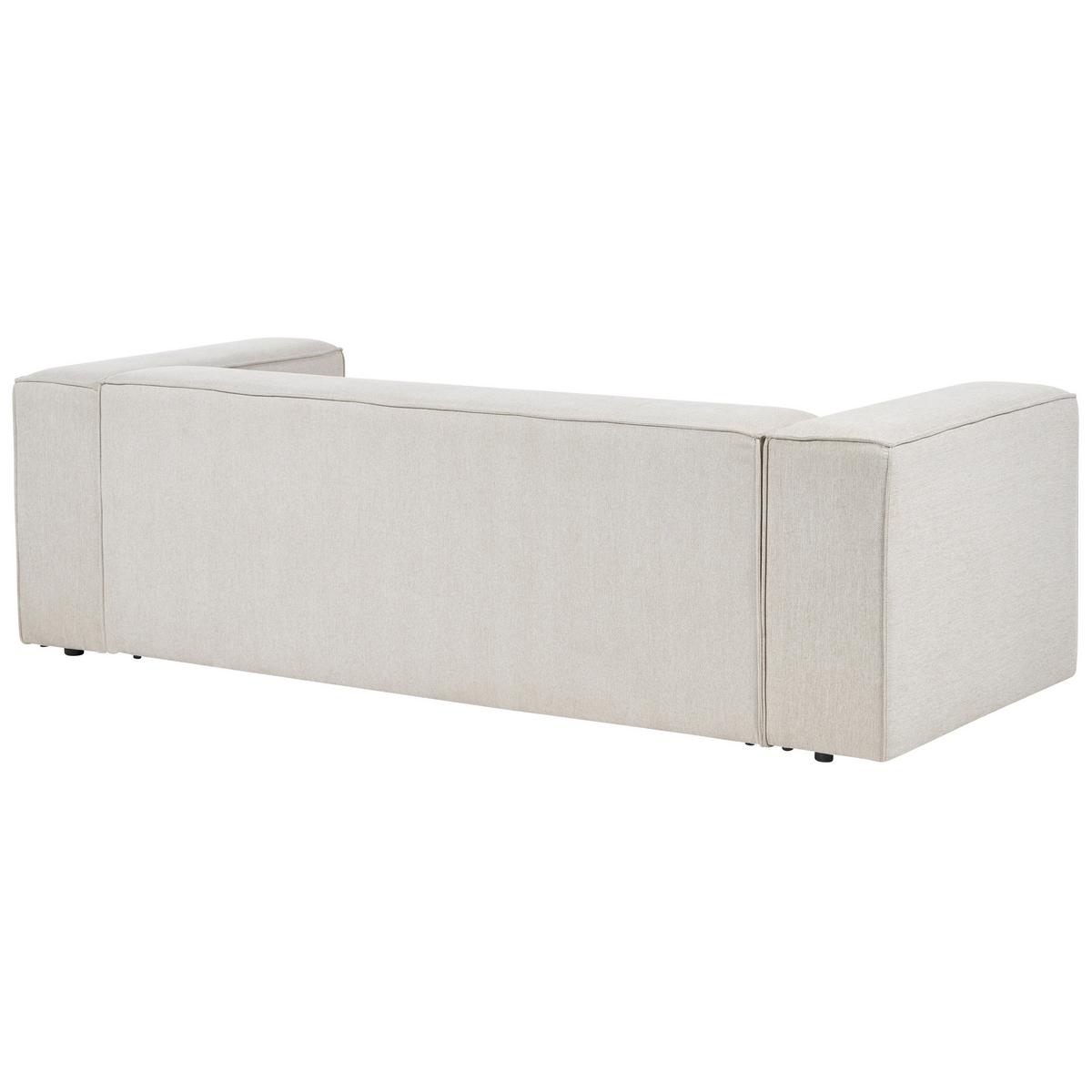 2-SITZER-ECKSOFA hellbeige rechtsseitig Vernon - Beige, Textil (236/175cm) - Beliani