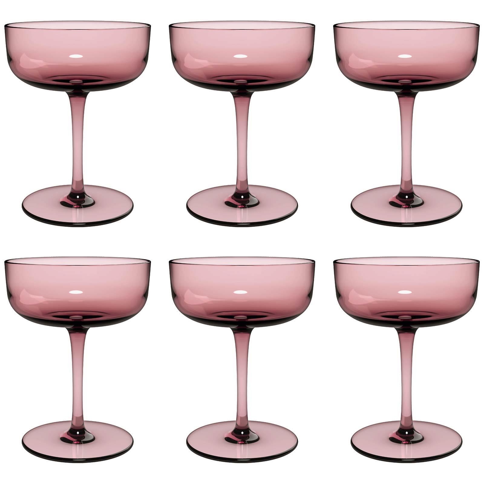 SEKTSCHALEN / DESSERTSCHALEN Like Glass Grape 100 ml 6er Set - Pink, Glas (0.1L) - like.Villeroy & Boch