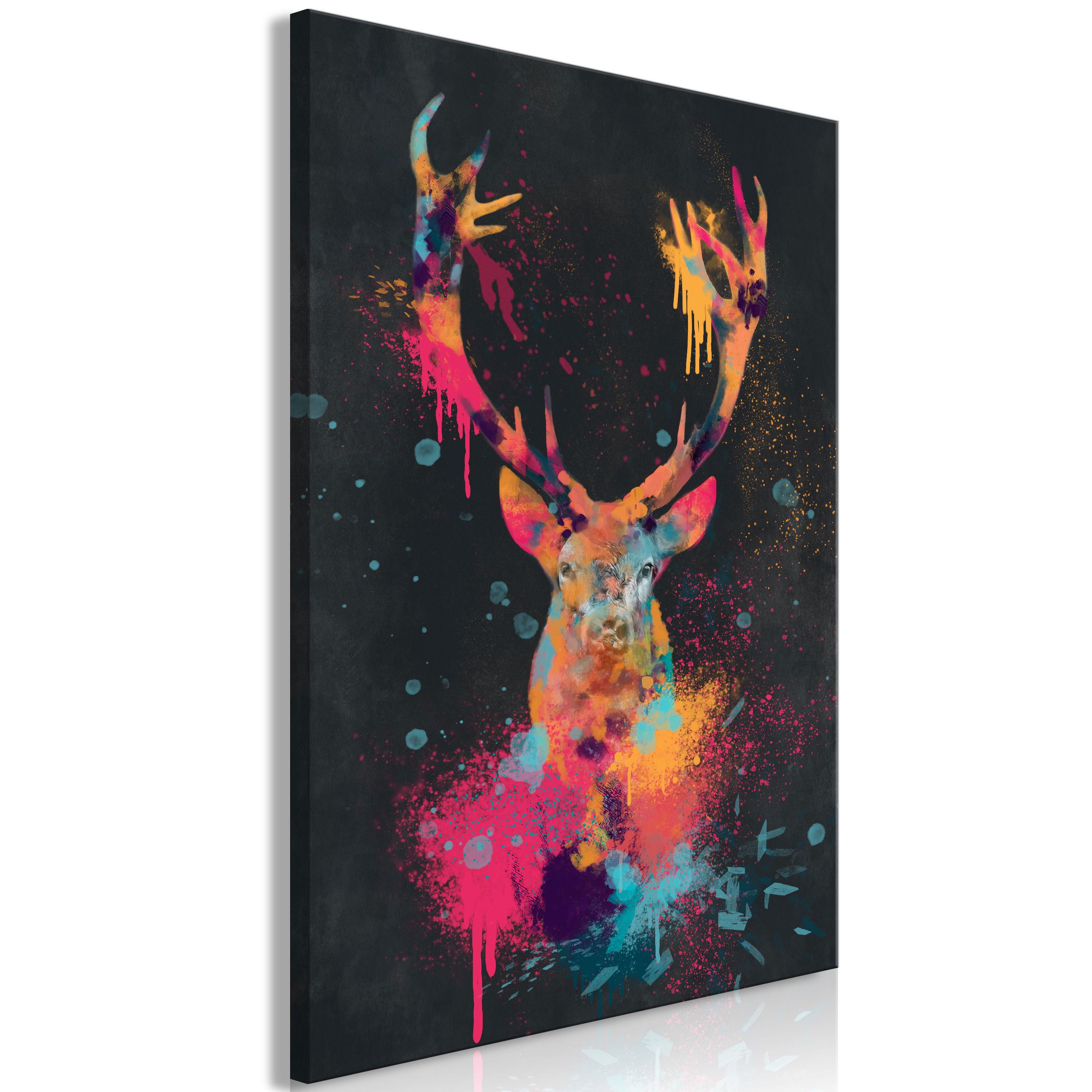KUNSTDRUCK Bunt 40/60 cm - Multicolor, Textil (40/60cm) - KUNSTLOFT
