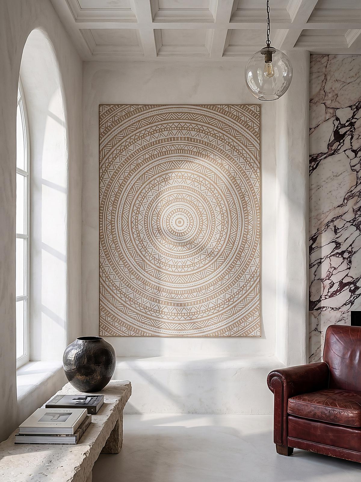 TEPPICHLÄUFER Orientalisch BORNO Polypropylen Natur 80 x 200 cm - Beige, Textil (80/200cm) - KADIMA DESIGN