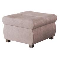 POLSTERHOCKER Orkan Klein - Hellrosa/Silberfarben, Holz/Textil (60/39/60cm) - MIRJAN24