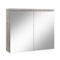 SPIEGELSCHRANK Toledo Beton Grau - 80 x 20 x 60 cm - Grau, Holz (80/60/20cm) - Badplaats