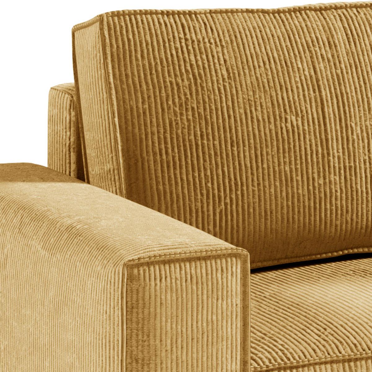 ECKSOFA Isaac 4 Sitzplätze Gelb - Gelb, Holzwerkstoff (294/185cm) - Petits-meubles