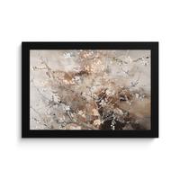 POSTER MIT RAHMENGERAHMTES BILD Mandelblüte - Kunst - Van Gogh - Beige - Abstrakt 30x20 cm - Braun, Papier (30/20cm) - MuchoWow