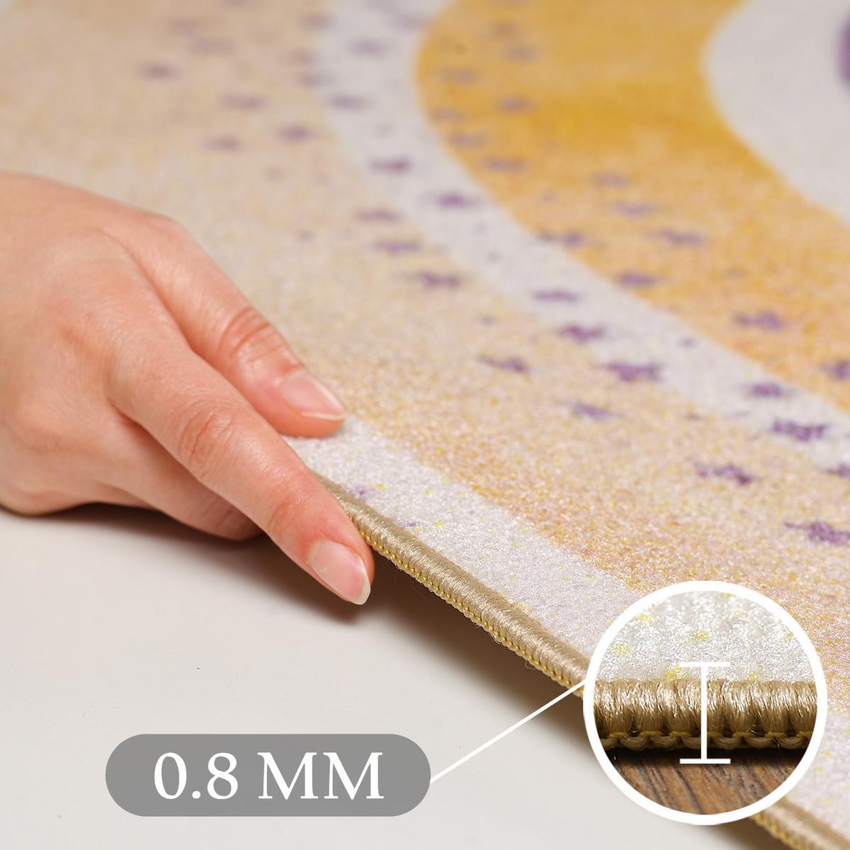 KINDERTEPPICH TRAUN, mit Regenbogen-Motiv, Creme, 100 x 150 cm - Beige, Textil (150/100cm) - KADIMA DESIGN