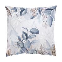 DEKOKISSEN Botanik in Pastell Blau & Beige 50/50 cm - Blau, Textil (50/50/10cm) - Bilderwelten