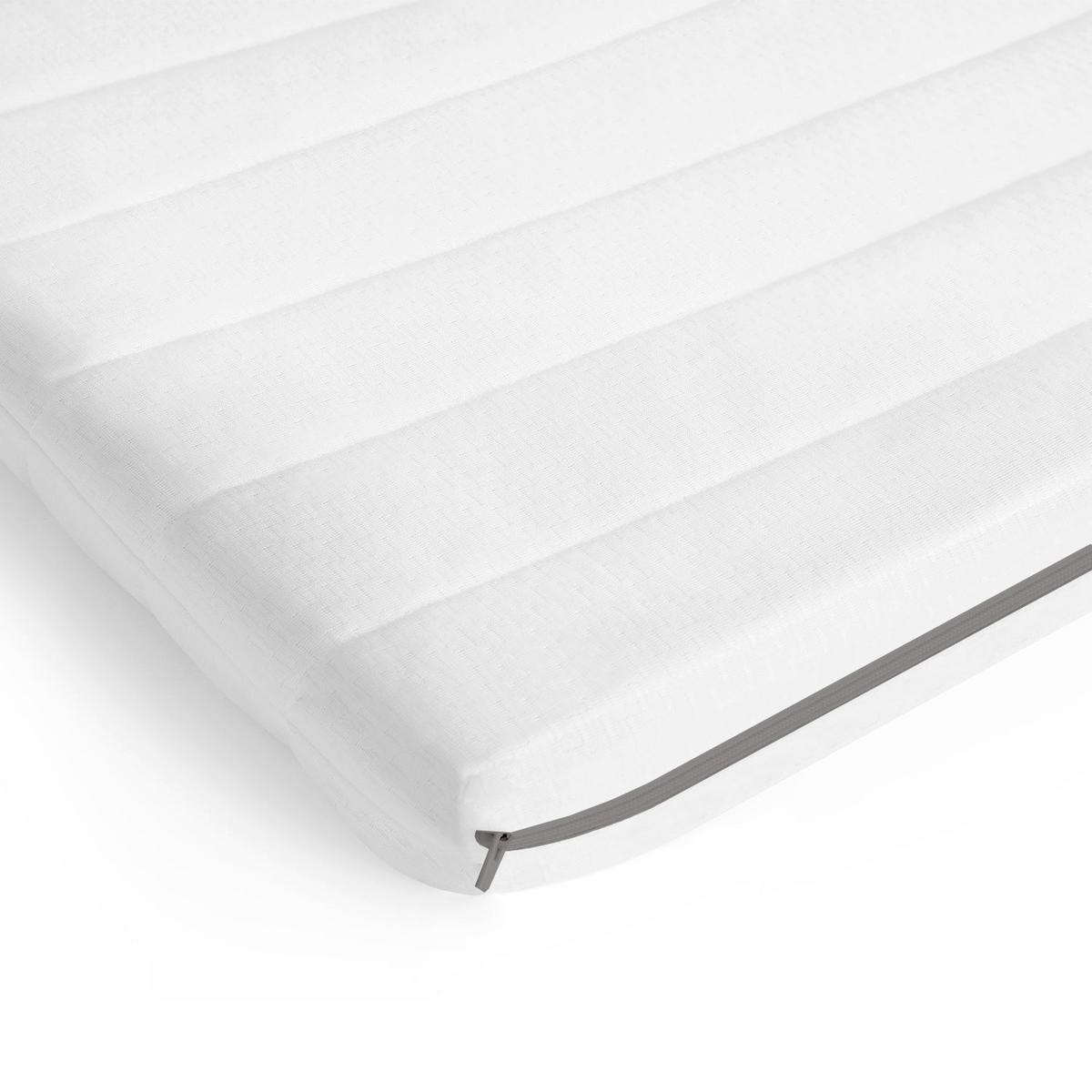 MATRATZENTOPPER Gelschaum 140x200 cm – komfortable Matratzenauflage 5 cm zur Verbesserung harter Matratzen - Weiß, Textil (140/200cm) - Mister Sandman