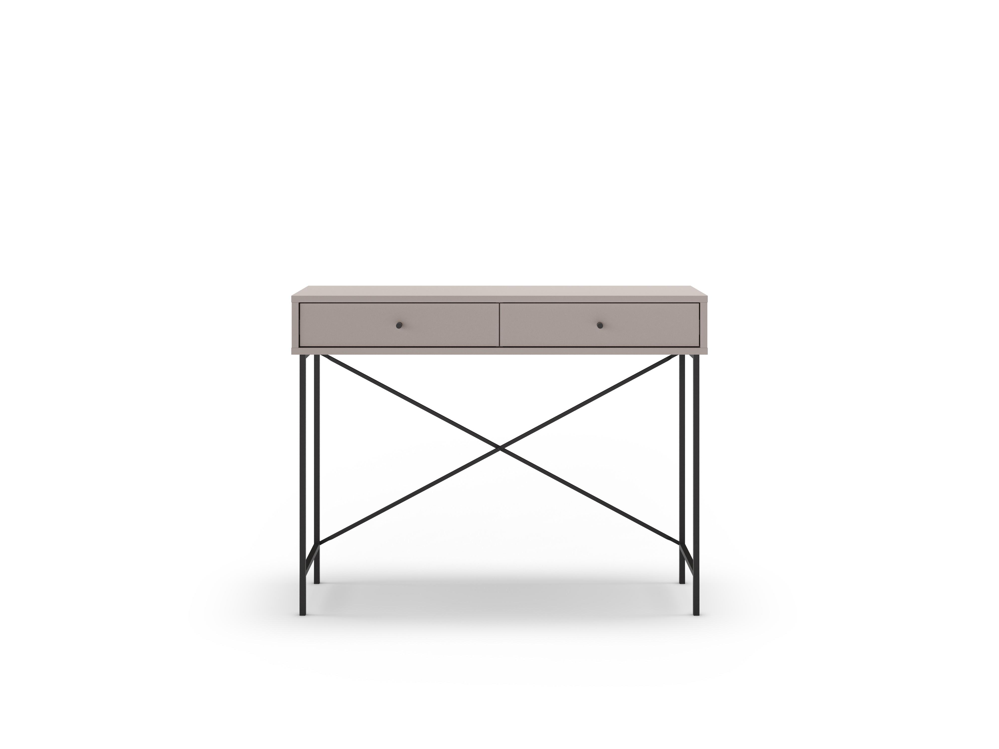 BEISTELLTISCH Titan Grau 110/35/85 cm - Grau, Holz (110/35/85cm) - Calicosy