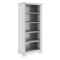 BÜCHERREGAL Weiß - Weiß, Holzwerkstoff (80/180/44cm) - Petits-meubles