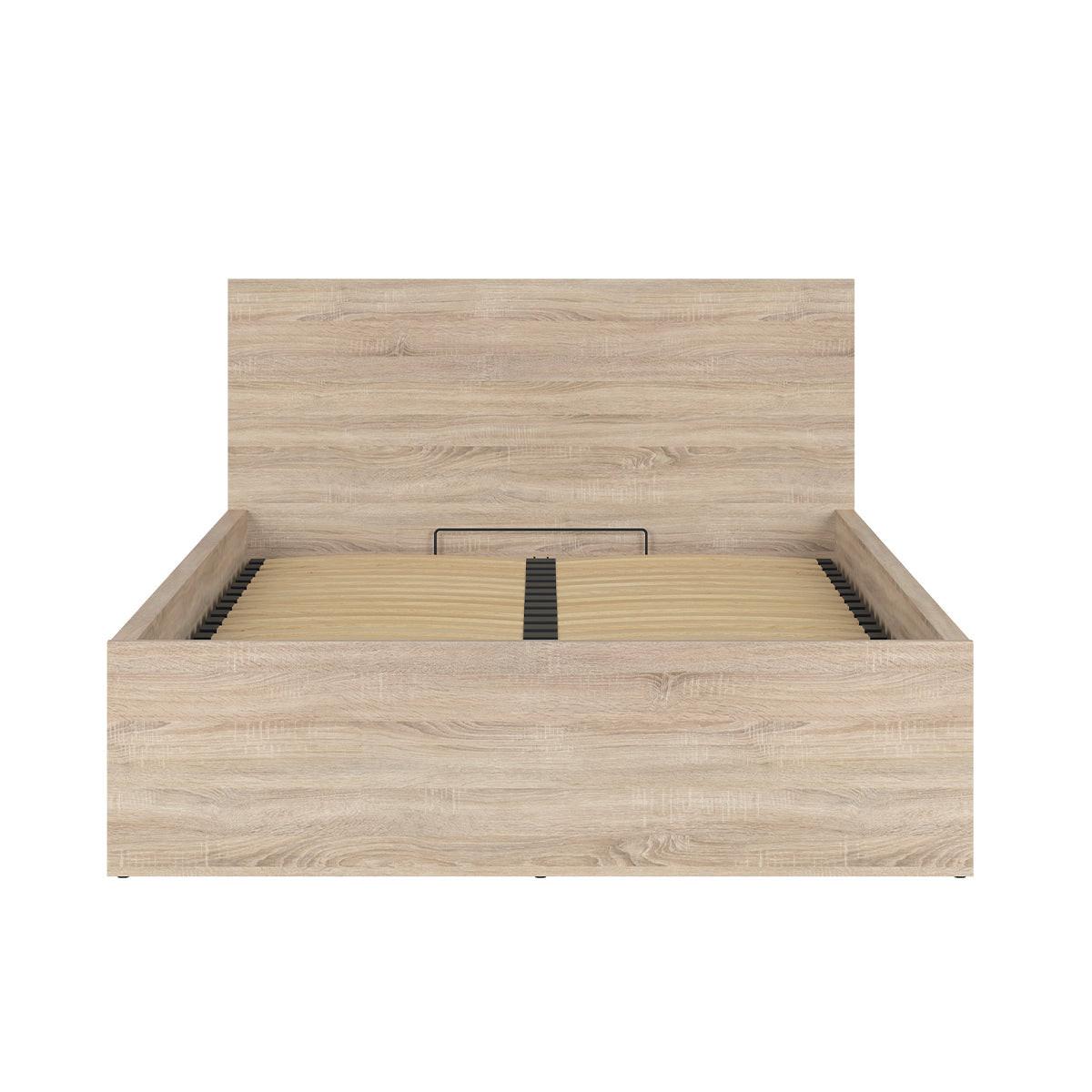 BOXBETT 140/200 Edwin Helles Holz - Braun, Holzwerkstoff (140/200cm) - Petits-meubles