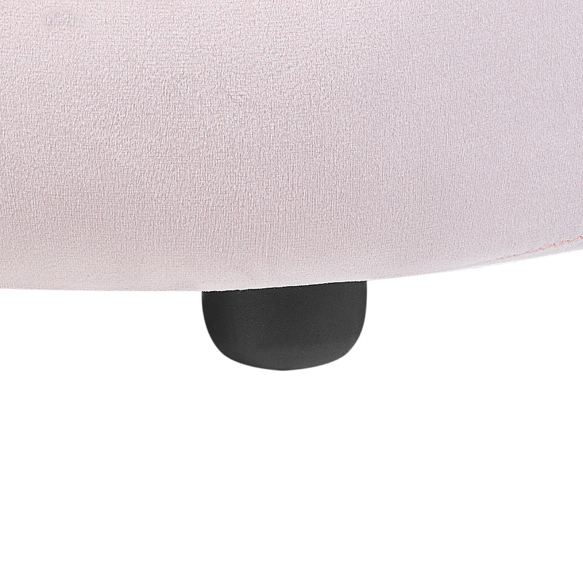 KINDERSESSEL Rosa Vega - Pink/Schwarz, Textil (50/47/44cm) - Beliani