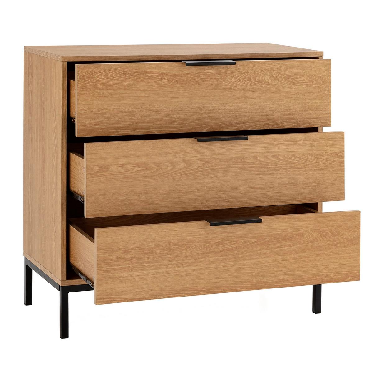 KOMMODE 80/80/40 Auri Eichenfarbe - Honigeiche, Holzwerkstoff (80/80/40cm) - VS Venta-stock