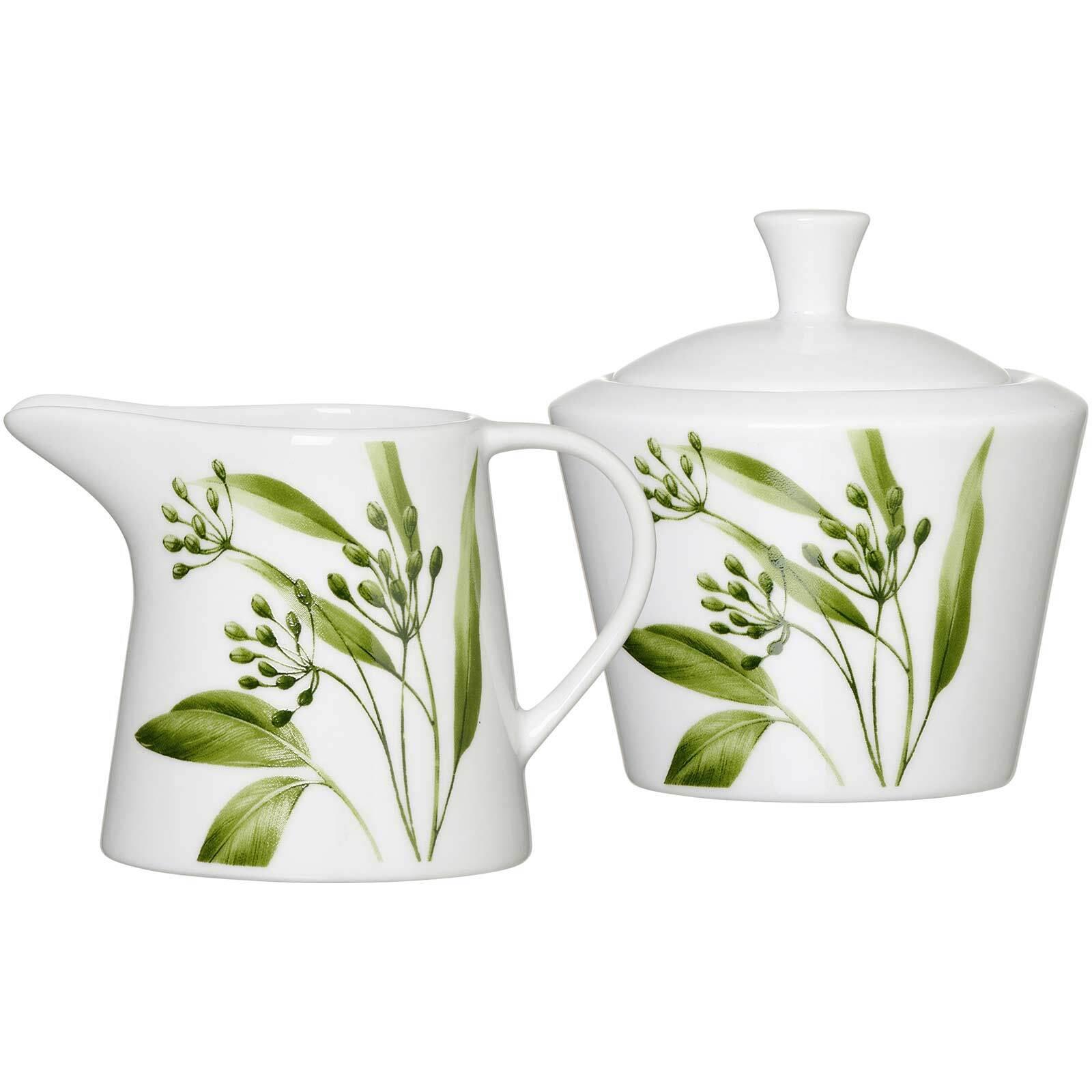 MILCH- & ZUCKER-SET Evora weiß-grün 2-tlg. - Weiß/Grün, Keramik (1/19cm) - Ritzenhoff Breker