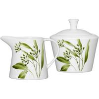 MILCH- & ZUCKER-SET Evora weiß-grün 2-tlg. - Weiß/Grün, Keramik (1/19cm) - Ritzenhoff Breker