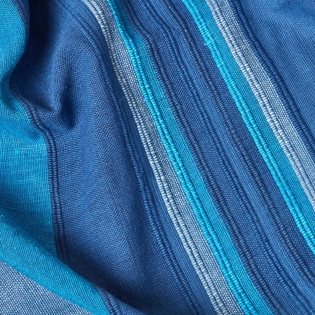 TAGESDECKE Morocco 255/360 cm, Baumwolle gestreift - Blau, Textil (255/360cm) - Homescapes