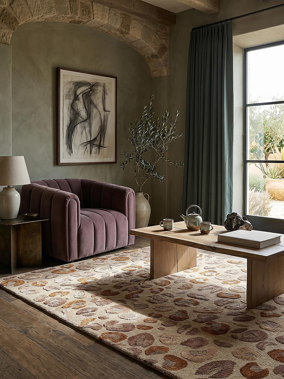 KURZFLORTEPPICH SABLE, mit Tier-Motiv, Natur, 200 x 300 cm - Beige, Textil (300/200cm) - KADIMA DESIGN