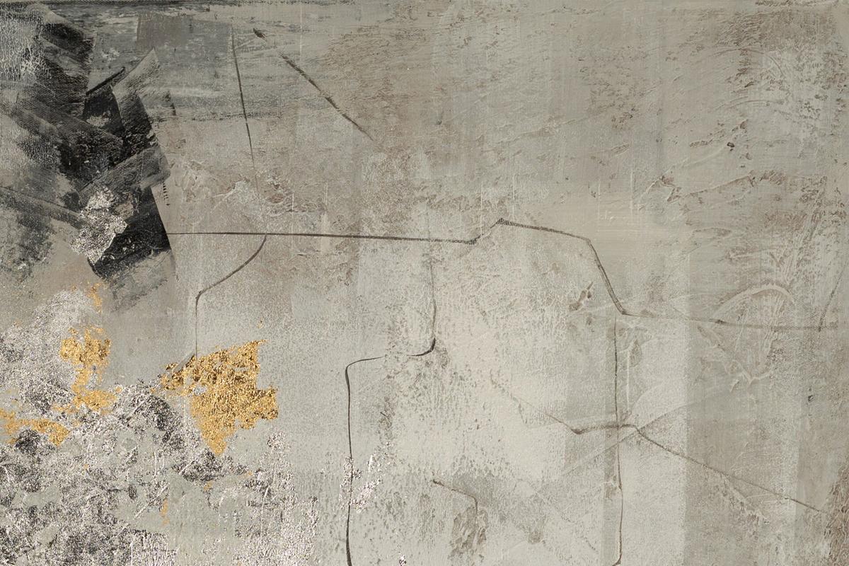 ÖLGEMÄLDE 80/80 cm - Grau, Holz/Textil (80/80cm) - KUNSTLOFT