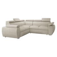 ECKSOFA Boston Maxi - Chromfarben/Mokka, Holz/Textil (260/260cm) - MIRJAN24