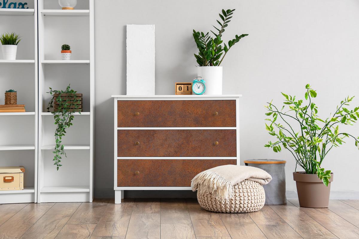 MÖBLAUFKLEBER 100x50 cm braun - Mokka, Kunststoff (50/0.1/100cm) - Wallfluent