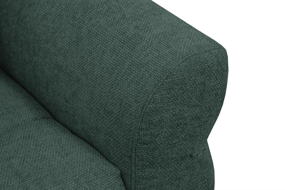 SOFA SALVINI 2-Sitzer, smaragdgrün - Smaragdgrün/Schwarz, Holzwerkstoff/Textil (176/88/99cm) - Wozimo