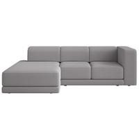ECKSOFA Novals L-Form, 4-Sitzer, links 278 cm - Schwarz/Grau, Holz/Kunststoff (278/168cm) - Selsey
