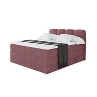 BOXBETT mit Matratze H3|H4 - NINA KING - 180x200 cm - Altrosa - Pink, Holzwerkstoff (180/200cm) - ALTDECOR