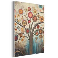 AKUSTIKBILD Baum - Baum des Lebens - Farbe Kunstdruck Schlafzimmer 50x70 cm - Braun, Kunststoff (50/70/0.9cm) - MuchoWow