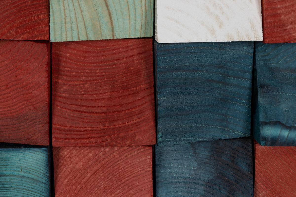 HOLZBILD Blau 75/75 cm - Blau, Holz (7/75cm) - KUNSTLOFT