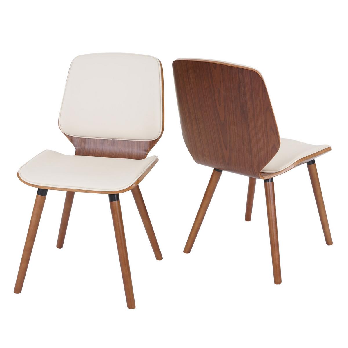 ESSZIMMERSTUHL Beige 2er-Set - Beige/Creme, Textil (48/85/60cm) - MCW