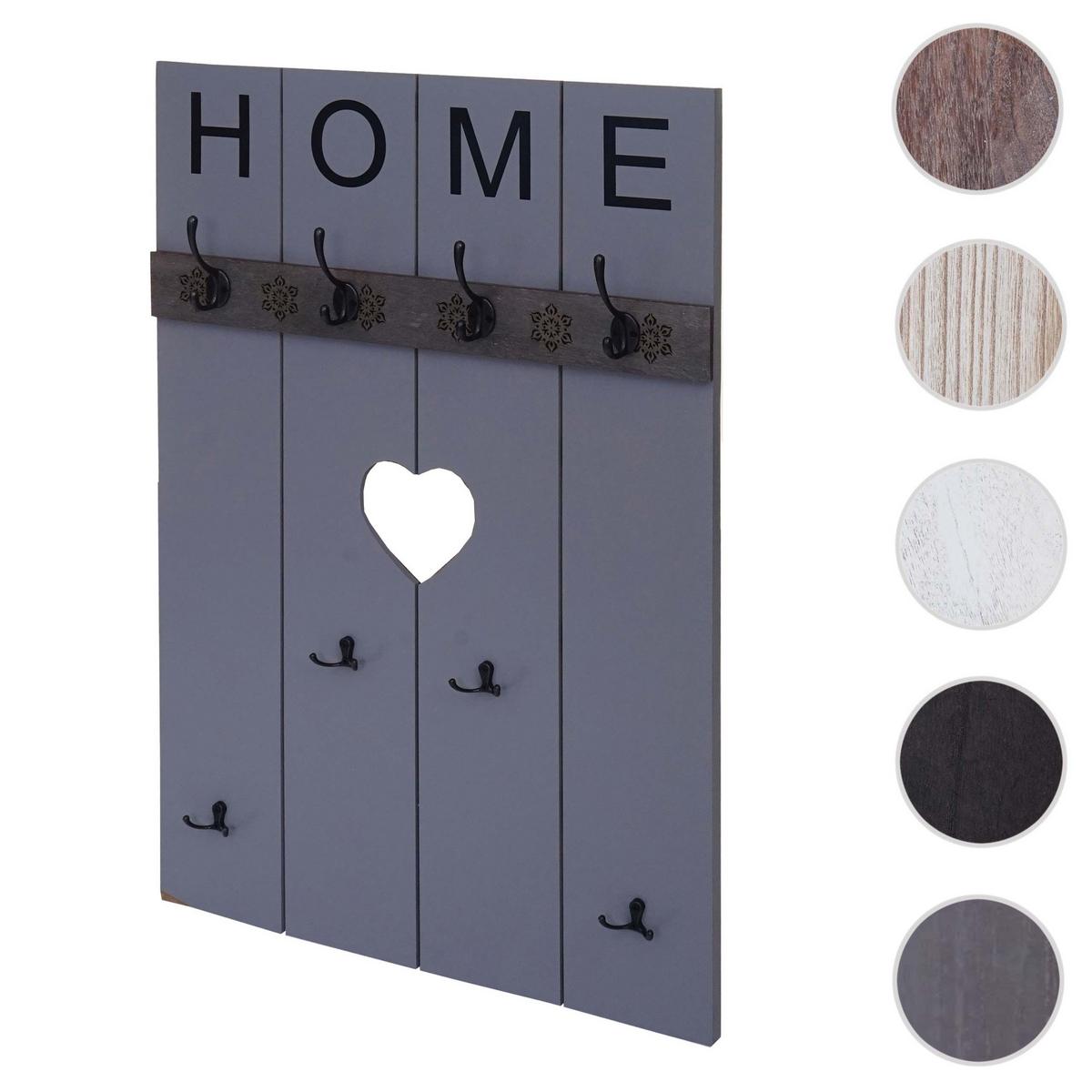 WANDGARDEROBE HOME SHABBY-LOOK Grau, Blau - Blau/Grau, Holz (60/91/8cm) - MCW