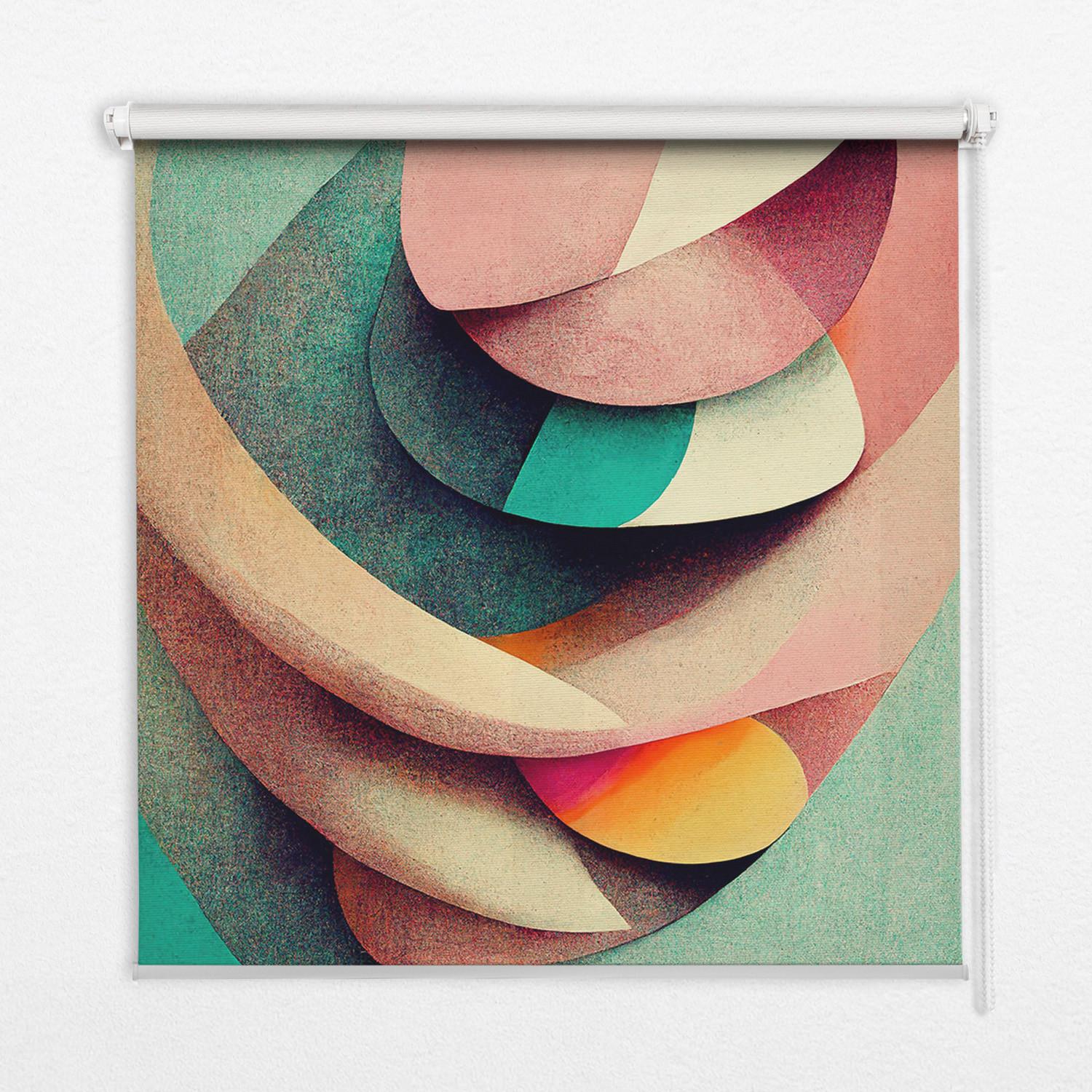 INNENROLLO - Fensterrollo - Rollo - 100x180 cm - Abstraktion - Pink, Kunststoff (100/180/0.5cm) - TULUP