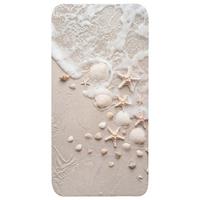 WC-VORLEGER Muscheln - Seesterne - Strand Toilettenvorleger 60x120 cm - Sandfarben, Textil (60/1cm) - OnlyWow