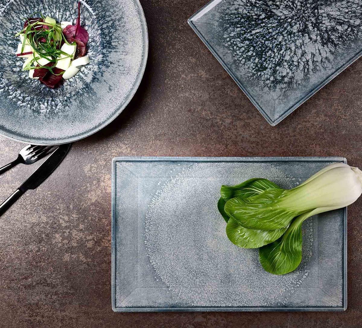 GOURMETTELLER Grana blau-grau ø 28 cm 6er Set - Blaugrau, Keramik (28cm) - Ritzenhoff Breker