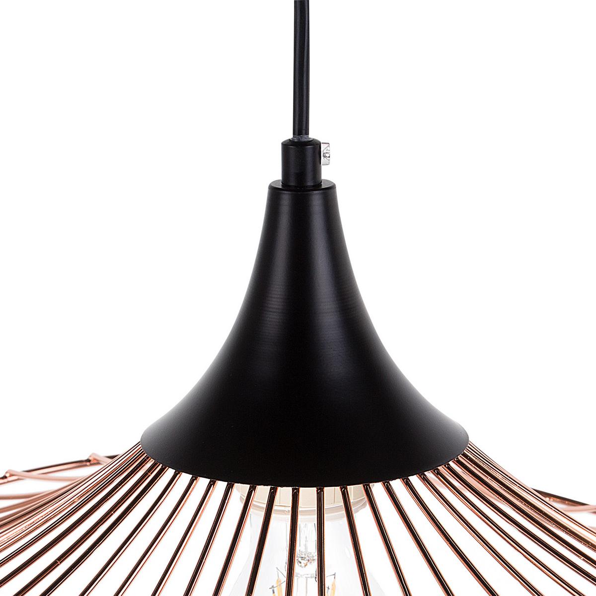 HÄNGELEUCHTE Mazaro 50/50/125 cm - Kupferfarben, Metall (50/50/125cm) - Beliani