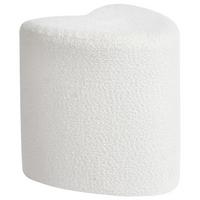 POUF Cremeweiß Scotia - Weiß, Textil (40/44/33cm) - Beliani