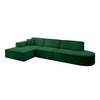 ECKSOFA Ottomane Links IREA-L2-v4 - 328x171x79 cm Grün - Grün, Holzwerkstoff/Textil (328/171cm) - ALTDECOR