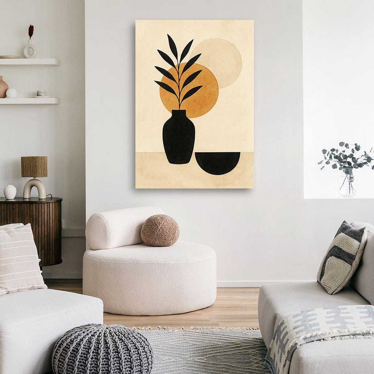 LEINWANDBILD Abstraktion 30x45cm - Beige, Textil (30/45cm) - Feeby