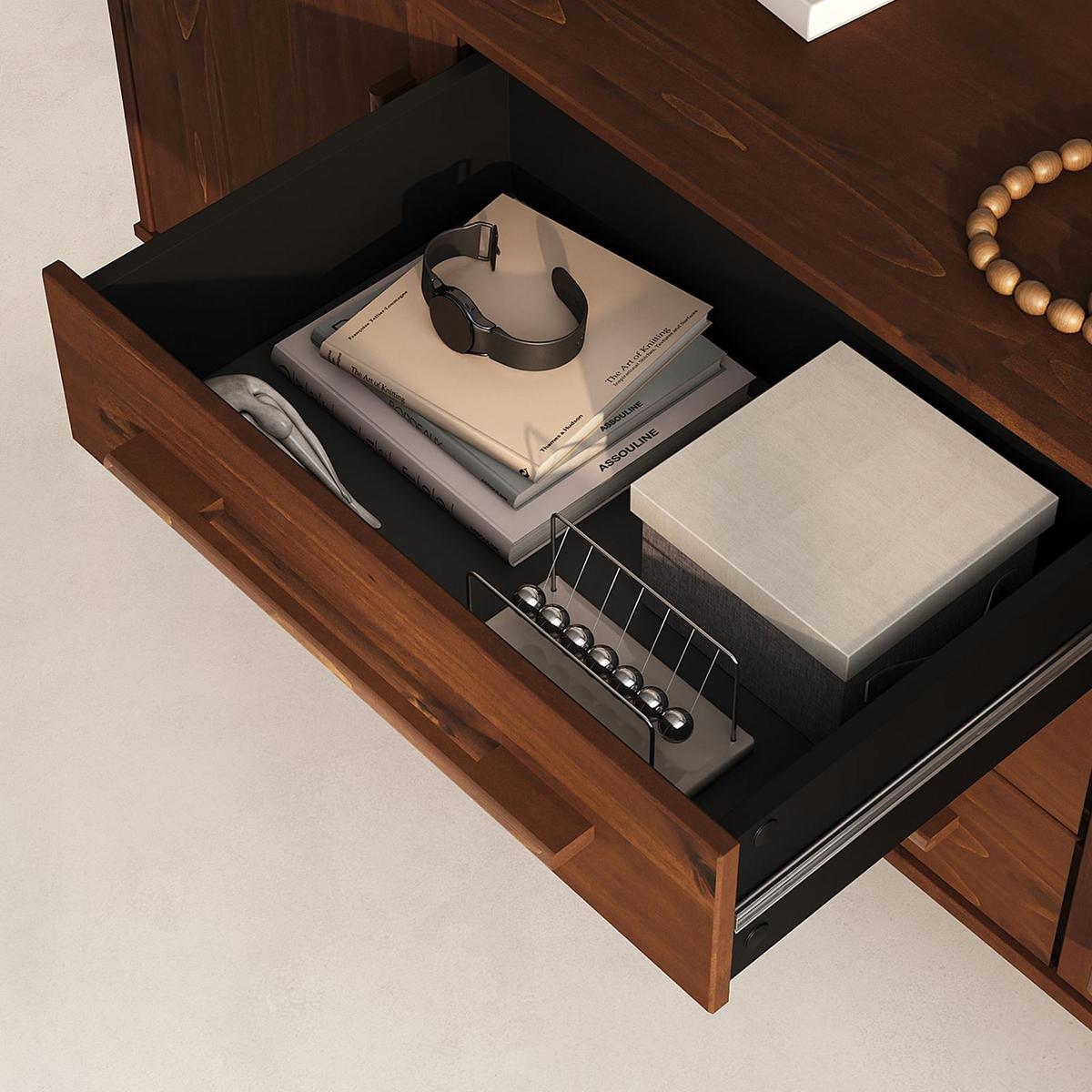 SIDEBOARD TECCA Kastanie - Kastanienfarben, Holz (145/71/43cm) - IDIMEX