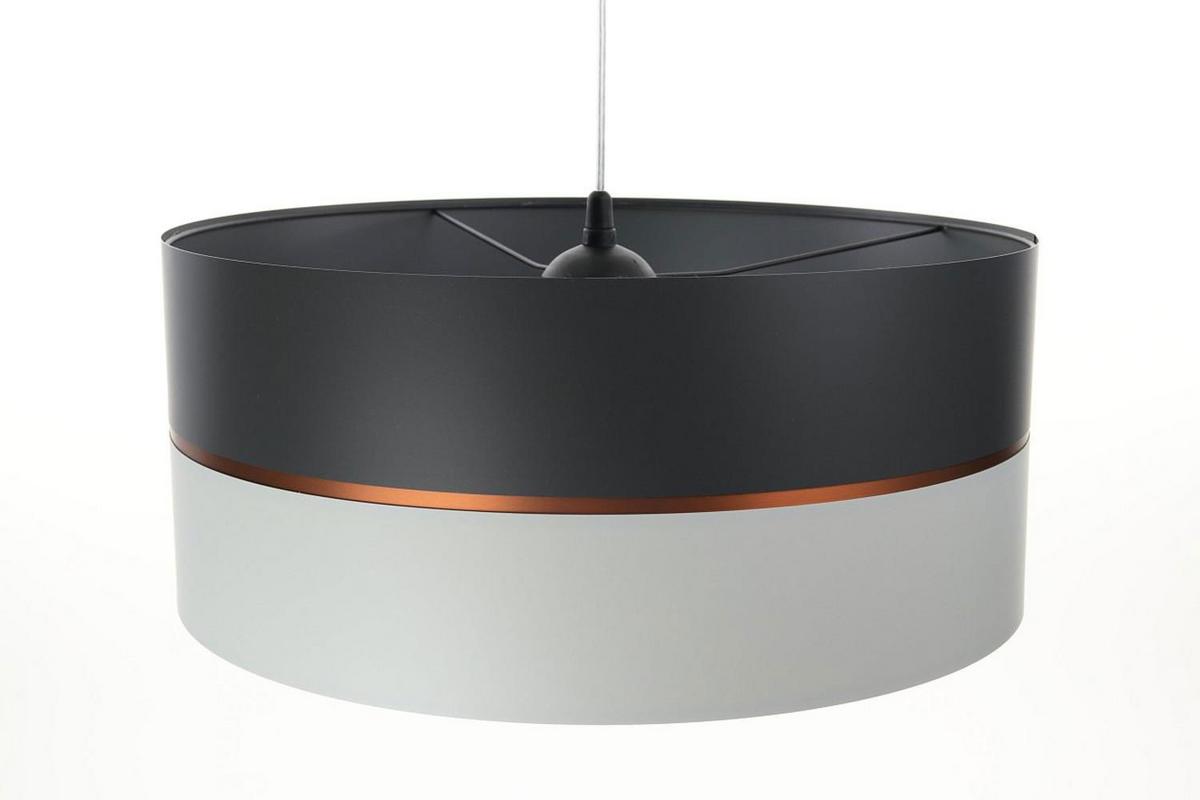 HÄNGELEUCHTE Grau 30/21 cm - Grau/Kupferfarben, Kunststoff (30/0.45/21cm) - ONZENO
