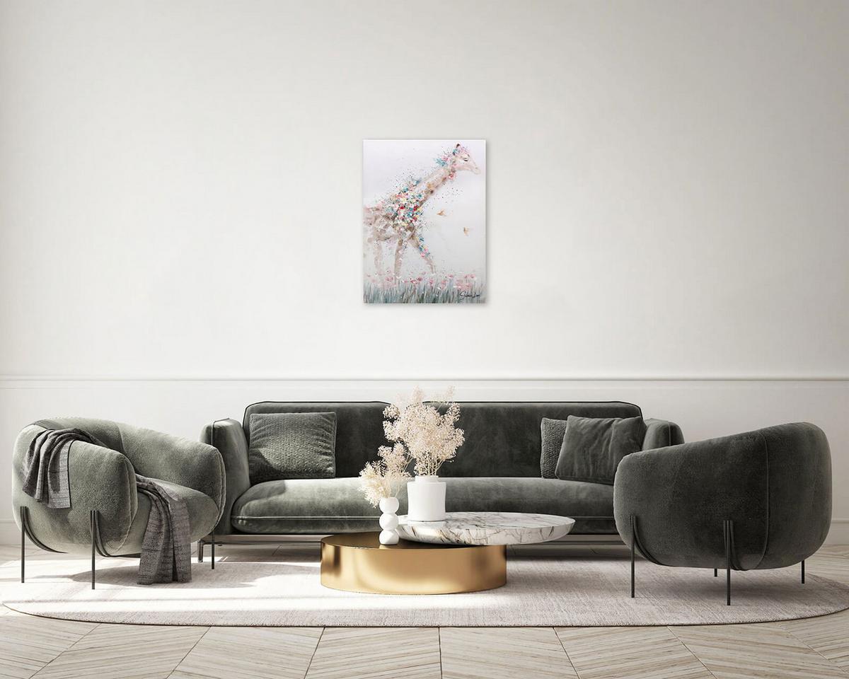 ACRYLBILD HANDGEMALT 75/100 cm - Taupe/Beige, Holz/Textil (75/100cm) - KUNSTLOFT
