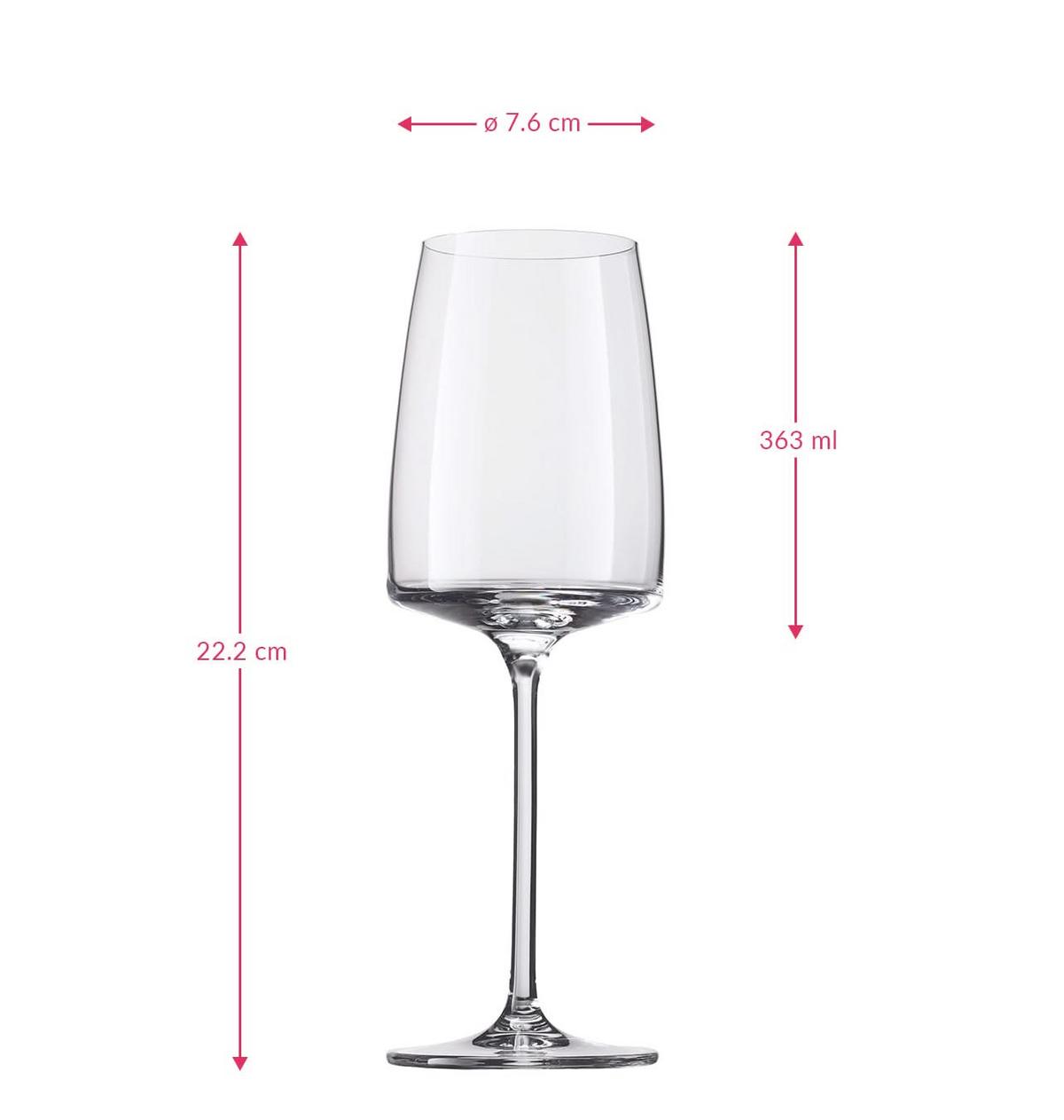 WEINGLÄSER Vivid Senses transparent 363 ml 2er Set - Transparent, Glas (0.363L) - Zwiesel Glas