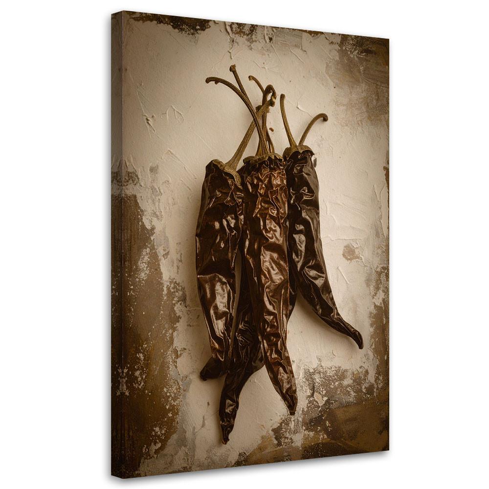 LEINWANDBILD Essen & Trinken 70x100cm - Braun, Textil (70/100cm) - Feeby