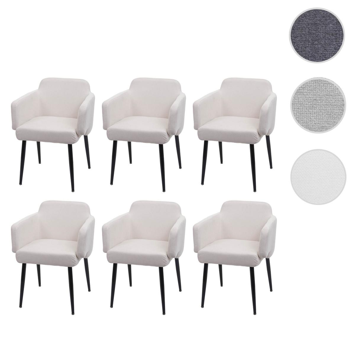 ESSZIMMERSTUHL Cremeweiß - Creme/Weiß, Textil (57/77/56cm) - MCW